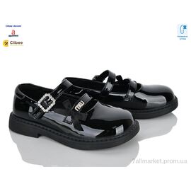 Фотография Туфли детские удобные Весна/осень A8160 black (7 пар р.31-37) "Clibee-Doremi" недорого оптом от прямого поставщика