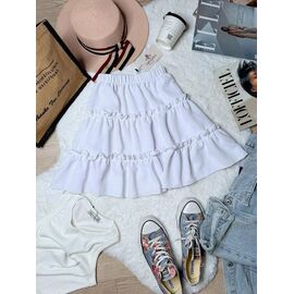 Фотография Юбка женская 2456 white р.42-46 "BONJOUR" недорого оптом от прямого поставщика