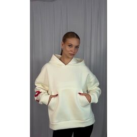 Худі жіноче 4250 white р.42-48 "BONJOUR" недорого оптом від прямого постачальника