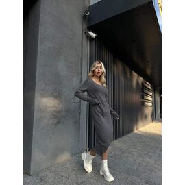 Сукня жіноча 8060 d.grey р.42-52 "BONJOUR" недорого оптом від прямого постачальника