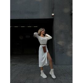 Сукня жіноча 8060 white р.42-52 "BONJOUR" недорого оптом від прямого постачальника