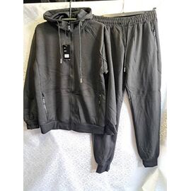 Фотография Костюм спортивный мужской 2075 black р.M-3XL "ZERO" недорого оптом от прямого поставщика