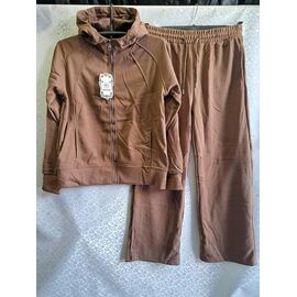 Фотография Костюм спортивный женский тёплый 2095 brown р.S-2XL "ZERO" недорого оптом от прямого поставщика