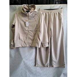 Фотография Костюм спортивный женский тёплый 2095 l.beige р.S-2XL "ZERO" недорого оптом от прямого поставщика