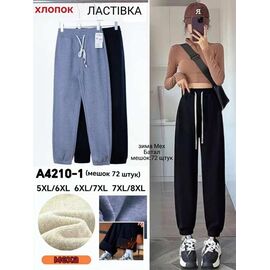 Фотография Штаны женские утеплённые 4210-1 mix р.5XL-8XL "ZERO" недорого оптом от прямого поставщика