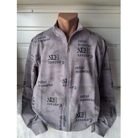 Кофта спортивна чоловіча 2036 grey р.2XL-6XL "RING" недорого оптом від прямого постачальника