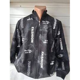 Кофта спортивна чоловіча 2038 black р.2XL-6XL "RING" недорого оптом від прямого постачальника