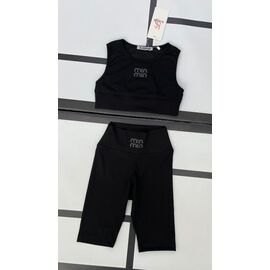 Костюм дитячий спортивний літній на дівчинку IB812 black р.116-140 "iBamBino" недорого оптом від прямого постачальника