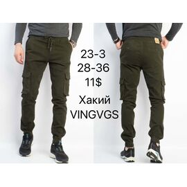 Фотография Джоггеры мужские 23-3 khaki-old-2 р.28-36 "Vingvgs" недорого оптом от прямого поставщика