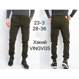 Фотография Джоггеры мужские 23-3 khaki р.28-36 "Vingvgs" недорого оптом от прямого поставщика