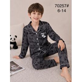 Фотография Пижама детская на мальчика 70257 d.grey р.6-14 "Fili kids" недорого оптом от прямого поставщика