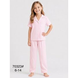 Фотография Пижама детская лёгкая на девочку 70323 pink р.6-14 "Fili kids" недорого оптом от прямого поставщика