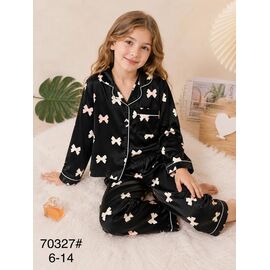 Фотография Пижама детская на девочку 70327 black р.6-14 "Fili kids" недорого оптом от прямого поставщика