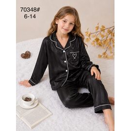 Фотография Пижама детская на девочку 70348 black р.6-14 "Fili kids" недорого оптом от прямого поставщика