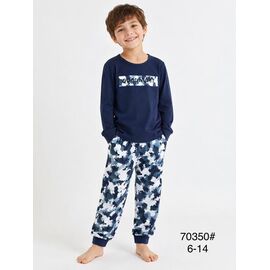 Фотография Пижама детская на мальчика 70350 navy р.6-14 "Fili kids" недорого оптом от прямого поставщика