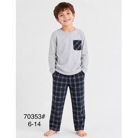 Фотография Пижама детская на мальчика 70353 grey р.6-14 "Fili kids" недорого оптом от прямого поставщика