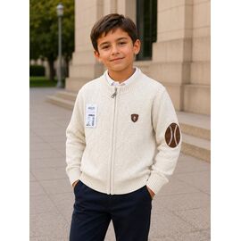 Фотография Кофта детская на мальчика FK1916 l.beige р.6-9 "Fili kids" недорого оптом от прямого поставщика