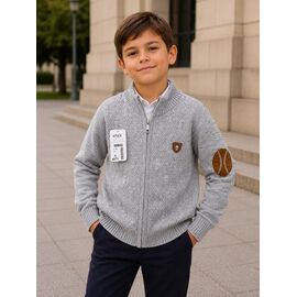 Фотография Кофта детская на мальчика FK1917 grey р.6-9 "Fili kids" недорого оптом от прямого поставщика