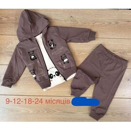 Костюм дитячий на хлопчика 1271 brown р.0.9-2 "Emir kids" недорого оптом від прямого постачальника
