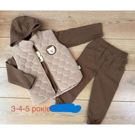 Костюм дитячий на хлопчика 1274 brown р.3-5 "Emir kids" недорого оптом від прямого постачальника