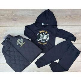 Костюм дитячий на хлопчика 1291 black р.0.9-2 "Emir kids" недорого оптом від прямого постачальника