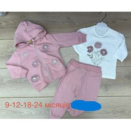 Костюм дитячий на дівчинку 1302 pink р.0.9-2 "Emir kids" недорого оптом від прямого постачальника