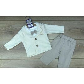 Костюм дитячий на хлопчика 1315 beige р.0.9-1.6 "Emir kids" недорого оптом від прямого постачальника