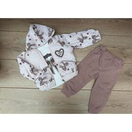 Костюм дитячий на дівчинку 1331 beige р.0.9-2 "Emir kids" недорого оптом від прямого постачальника