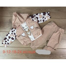 Костюм дитячий на дівчинку 1336 beige р.0.9-2 "Emir kids" недорого оптом від прямого постачальника