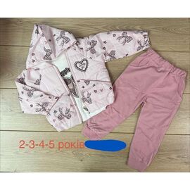 Костюм дитячий на дівчинку 1338 pink р.2-5 "Emir kids" недорого оптом від прямого постачальника