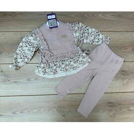 Костюм дитячий на дівчинку 1340 beige р.0.6-1.6 "Emir kids" недорого оптом від прямого постачальника