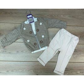Костюм дитячий на дівчинку 1342 grey р.0.6-1.6 "Emir kids" недорого оптом від прямого постачальника