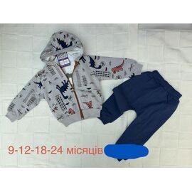 Костюм дитячий на хлопчика 1362 grey р.0.9-2 "Emir kids" недорого оптом від прямого постачальника