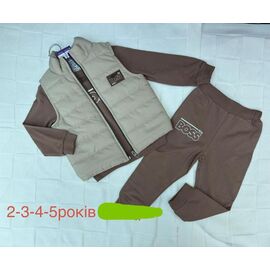 Костюм дитячий на хлопчика 1366 brown р.2-5 "Emir kids" недорого оптом від прямого постачальника