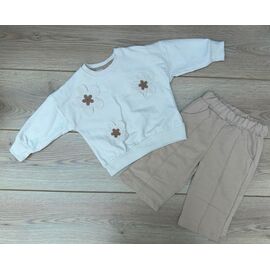 Костюм дитячий на дівчинку 1381 beige р.1-4 "Emir kids" недорого оптом від прямого постачальника