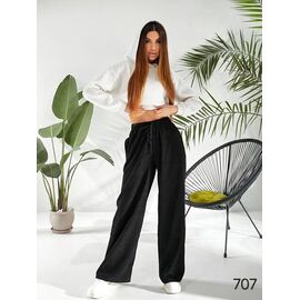 Фотография Штаны спортивные женские 707 black р.44-50 "DORA" недорого оптом от прямого поставщика