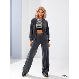 Фотография Костюм спортивный женский тёплый 795 d.grey р.42-56 "DORA" недорого оптом от прямого поставщика