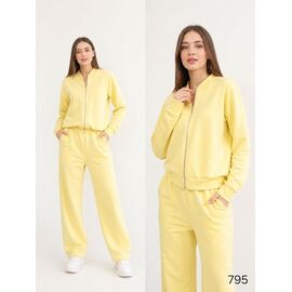 Фотография Костюм спортивный женский тёплый 795 yellow р.42-56 "DORA" недорого оптом от прямого поставщика