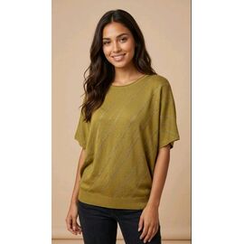 Фотография Футболка женская JL1338 green р.50-52 "Julia" недорого оптом от прямого поставщика
