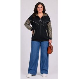 Фотография Кофта спортивная женская JL1348 black р.52-56 "Julia" недорого оптом от прямого поставщика
