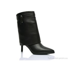 Черевики жіночі стильні Весна/осінь V005-30-1 black (8 пар р.36-41) "Violeta" недорого оптом від прямого постачальника