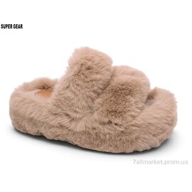 Фотография Тапки женские для дома Весна/осень CA08 camel (8 пар р.36-40) "Super Gear" недорого оптом от прямого поставщика