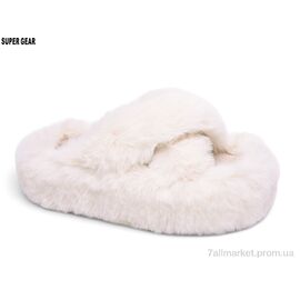 Фотография Тапки женские для дома Весна/осень PU009 white (8 пар р.36-40) "Super Gear" недорого оптом от прямого поставщика