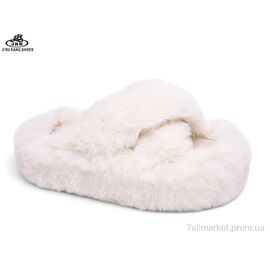 Фотография Тапки женские для дома Весна/осень PU009 white (8 пар р.36-40) "Jibukang" недорого оптом от прямого поставщика