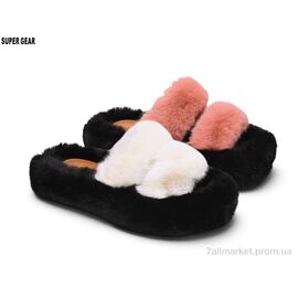 Фотография Тапки женские для дома Весна/осень CA323-018 white-pink mix (12 пар р.36-41) "Super Gear" недорого оптом от прямого поставщика