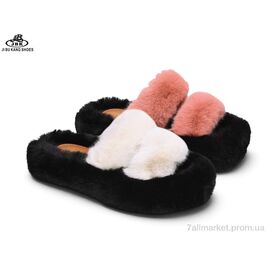 Фотография Тапки женские для дома Весна/осень CA323-018 white-pink mix (12 пар р.36-41) "Jibukang" недорого оптом от прямого поставщика