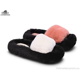 Фотография Тапки женские для дома Весна/осень CA323-019  white-pink mix (12 пар р.36-41) "Jibukang" недорого оптом от прямого поставщика