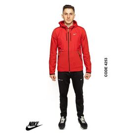 Фотография Костюм спортивный мужской 4253 red р.M-3XL "REMAIN" недорого оптом от прямого поставщика