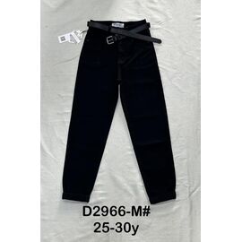 Фотография Джинсы женские D2966M black р.25-30 "DKNSEL" недорого оптом от прямого поставщика