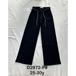 Фотография Джинсы женские D2972P black р.25-30 "DKNSEL" недорого оптом от прямого поставщика